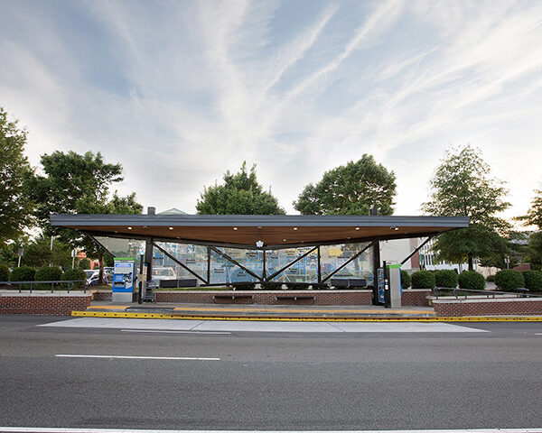 Willow Lawn Station Stop with a big sky