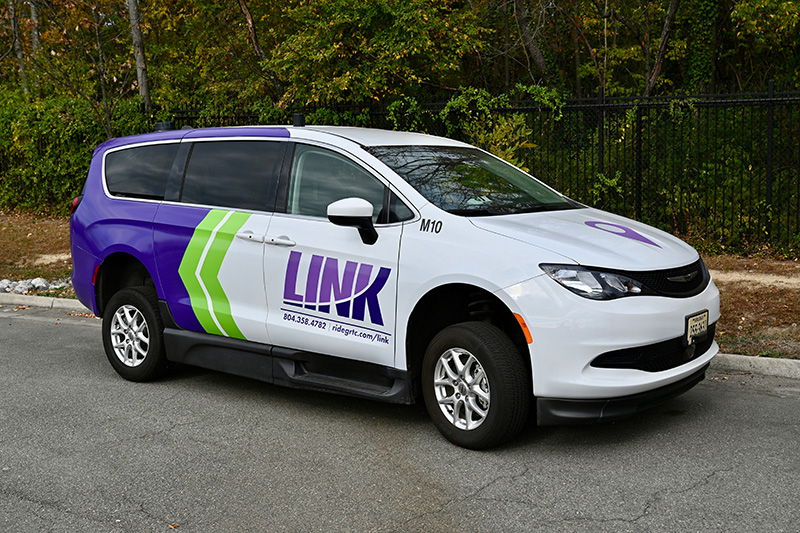 A LINK Van waiting for passengers