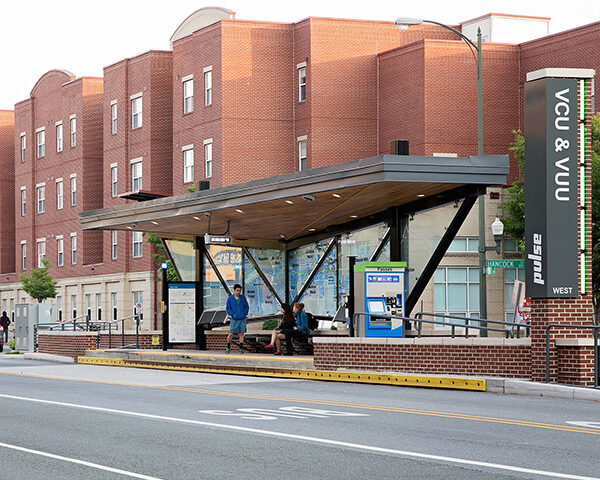 The bus station at VCU