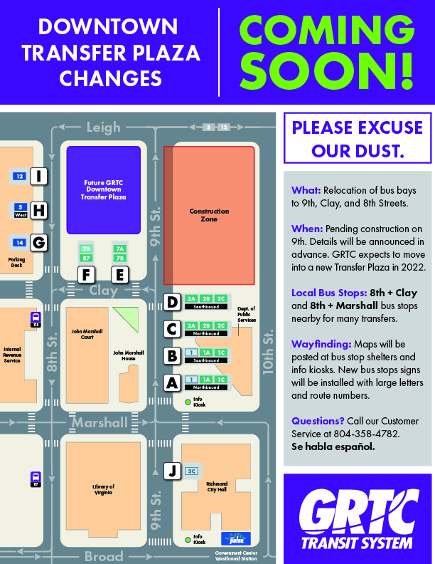 map of temporary bay locations