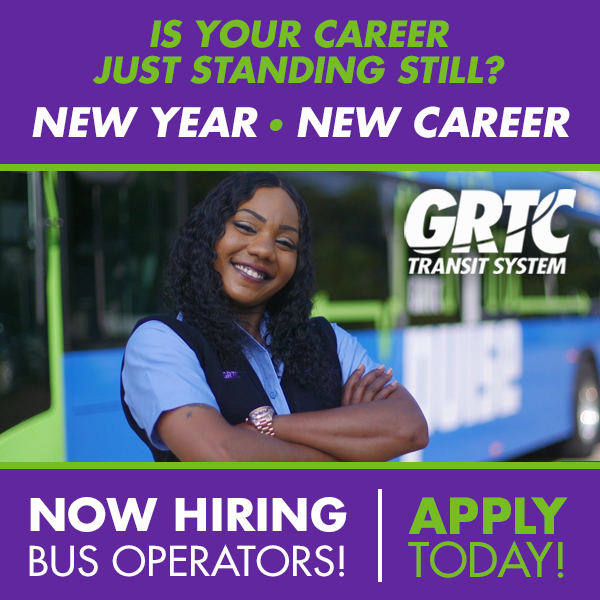 Is your career just standing still? New Year - New Career! Now Hiring Bus Operators. Apply Today!