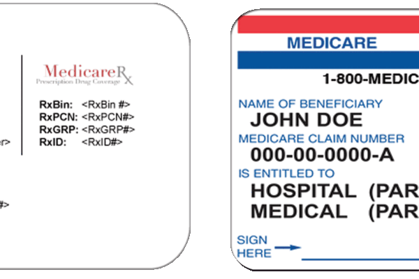 Medicare Health insurance cards examples