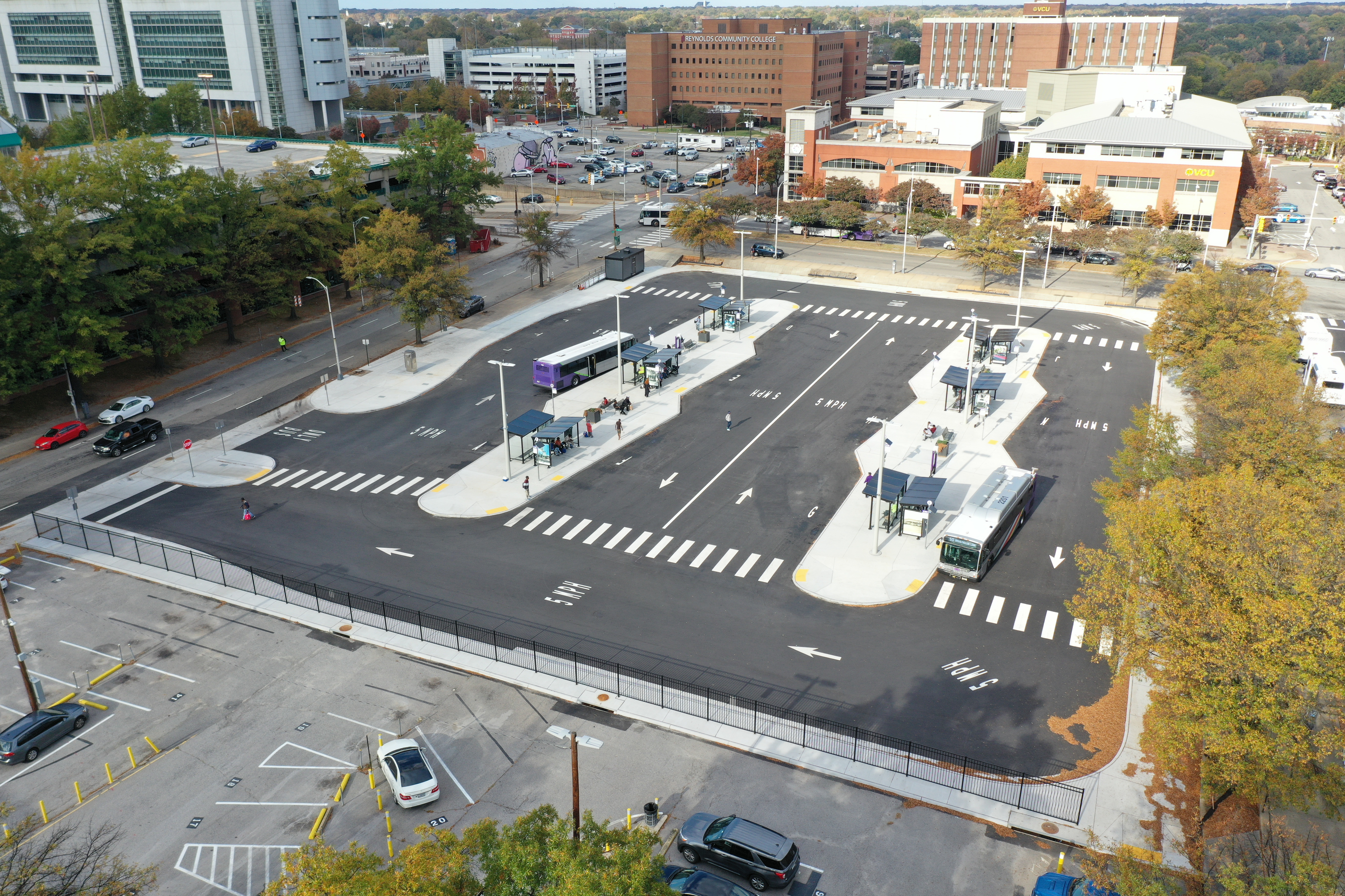 Aerial View of the Downtown Transfer Station